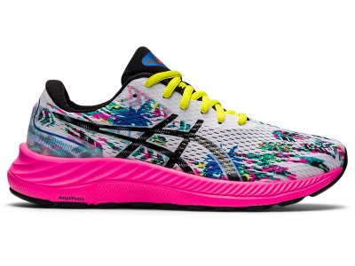 Asics Gel-eXCite 9 レディース ランニングシューズ 白 黒 | JP9201-814